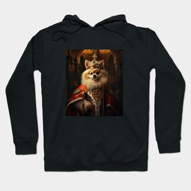 Royal Pomeranian - Medieval Polish King Hoodie by HUH? Designs